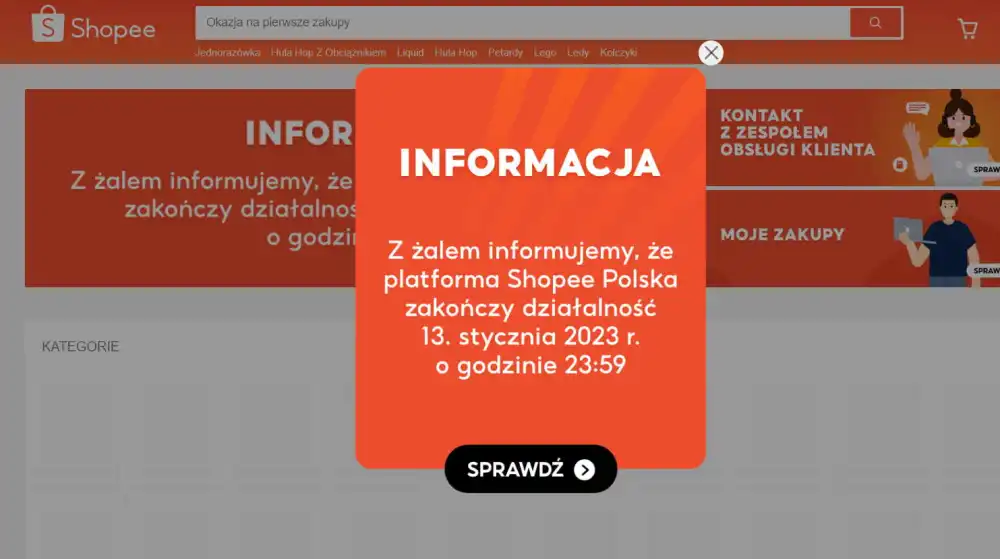 Shopee kończy działalność w Polsce