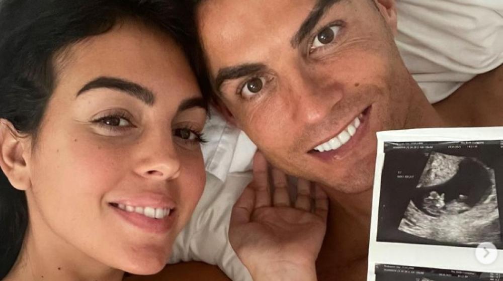Cristiano Ronaldo i jego partnera Georginą Rodríguez 