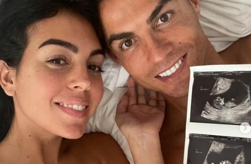 Cristiano Ronaldo i jego partnera Georginą Rodríguez 