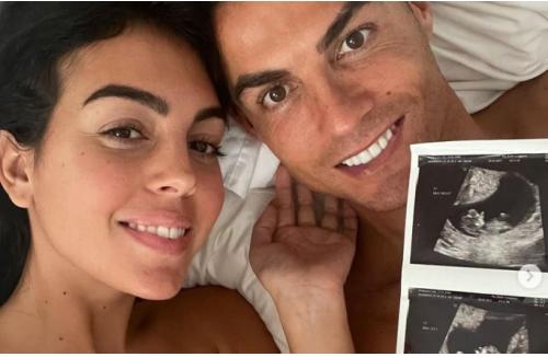 Cristiano Ronaldo i jego partnera Georginą Rodríguez 