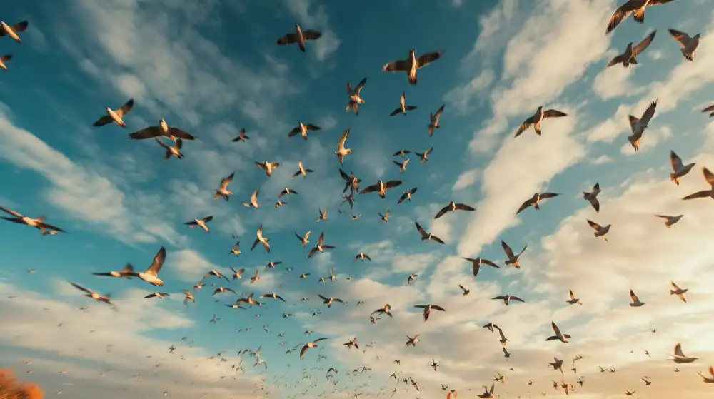 Skrzydlate Podróże: Tajemnicze Migracje Ptaków Jesienią