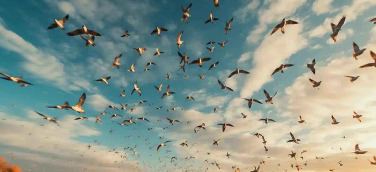 Skrzydlate Podróże: Tajemnicze Migracje Ptaków Jesienią